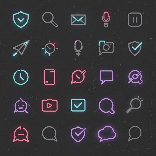 Set de iconos para UI